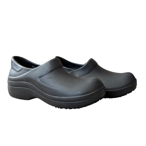 Crocs Neria Pro II work clog black slip ons women's size 6 - Picture 1 of 10